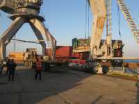 Two drill rigs from ex «site» Turkmenistan to Astrakhan